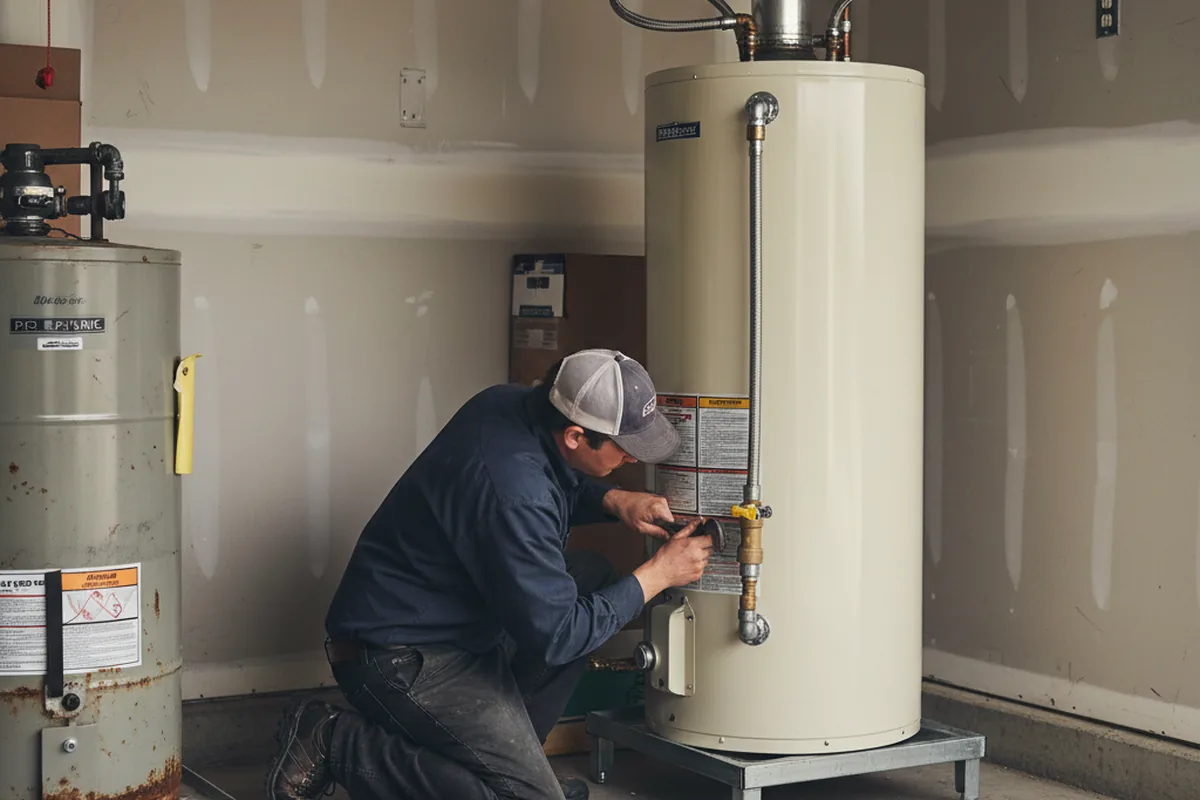 Water heater and shutoff valve replacement in Williamsport
